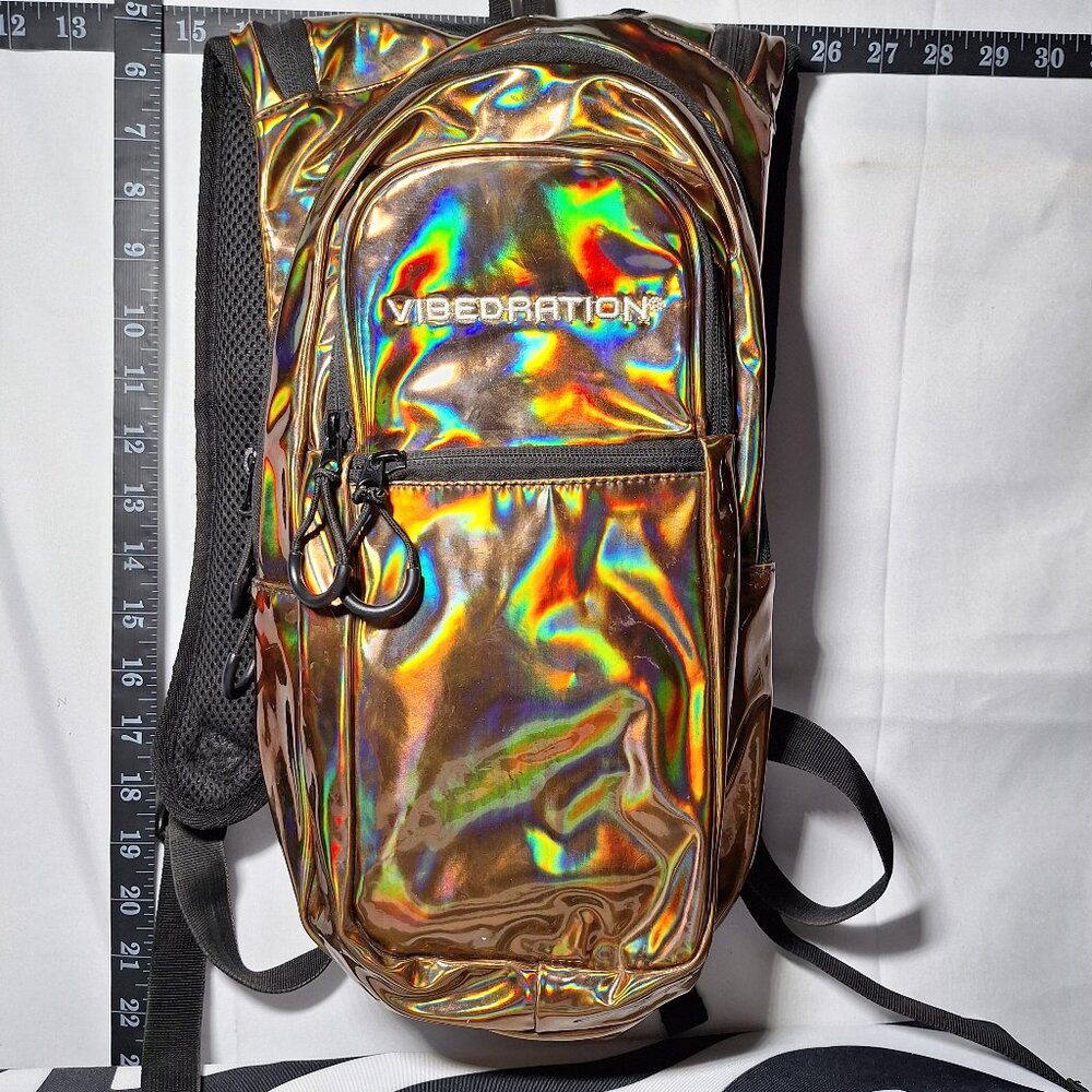 Vibedration Hydration Backpack w/o bladder - Holographic - Brown/Bronze - Used